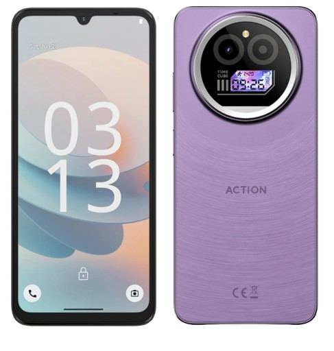 Telefon mobil F150 Action A5 Pro Mov, 4G, 6.88   HD+, 8GB RAM (3GB + 5GB extensibili), 256GB ROM, Android 15 Go, Octa-Core, Face ID, Camera 16MP, 5100mAh, Dual SIM