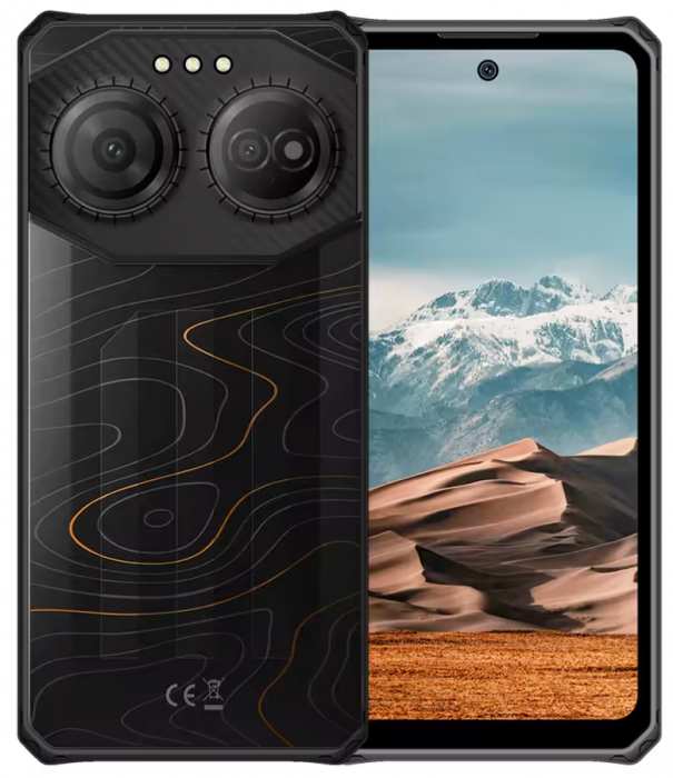 Telefon Mobil F150 Air3S Gri, 4G, 6.6   HD+ 90Hz, 16GB RAM (4GB + 12GB extensibili), 128GB ROM, 16 MP, 5500mAh, 18W, OTG, Rugged, Ultra Subtire, Dual SIM