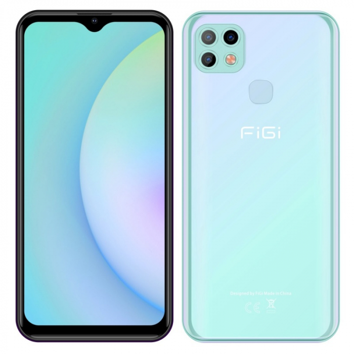 Telefon mobil FiGi Note 1 Pro Verde Jad, 4G, IPS 6.53   Dewdrop, 4GB RAM, 128GB ROM, Android 9, HelioP25 OctaCore,  4000mAh, Dual SIM