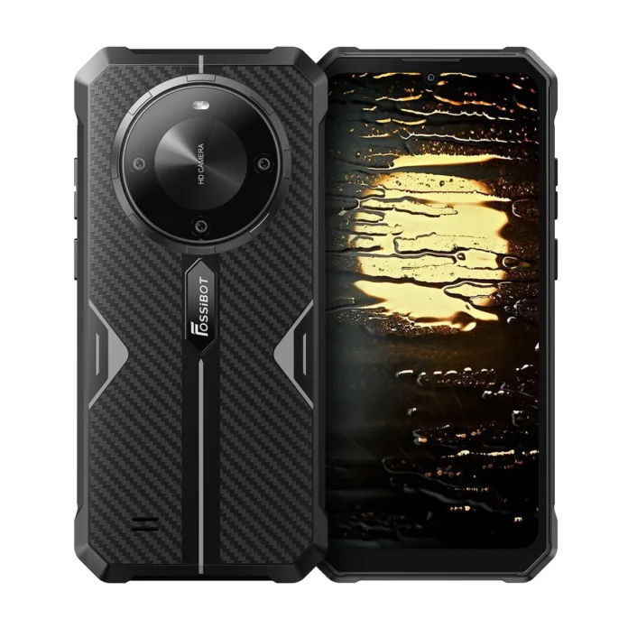 Telefon mobil FOSSiBOT F105, Black, 4G, 6.745,  HD+, 12GB RAM (4GB + 8GB extensibili), 64GB ROM, 20MP, Android 14, MT8768 Octa-Core, NFC, 10300mAh, Dual SIM