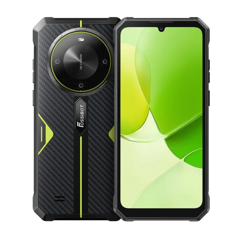 Telefon mobil FOSSiBOT F105 Green, 4G, 6.745,  HD+, 12GB RAM (4GB + 8GB extensibili), 64GB ROM, 20MP, Android 14, MT8768 Octa-Core, NFC, 10300mAh, Dual SIM