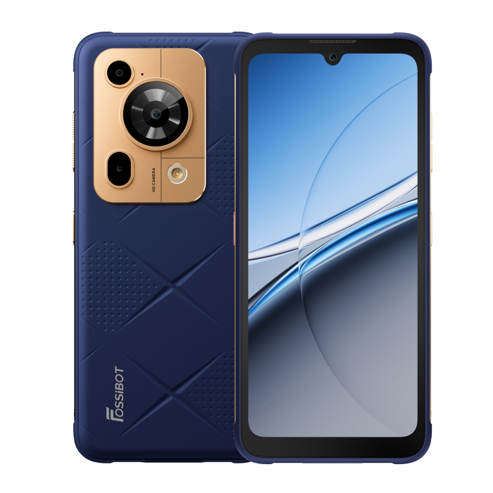 Telefon mobil FOSSiBOT F112 Pro 5G, Negru, 6.88,   HD+ IPS, 24GB RAM(8GB+16GB extensibili), 256GB ROM, Android 14, Incarcare inversa, 50MP+16MP, 18W, Dual SIM Hybrid