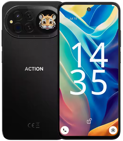 Telefon mobil IIIF150 Action 15, Alb, 4G, 6.67   HD+ IPS, 24GB RAM (6GB + 18GB Extensibili), 256GB ROM, 48MP, Android 15, MediaTek G81, 1.09   Ecran secundar, OTG, FM, 5100 mAh, 18W, DualSIM