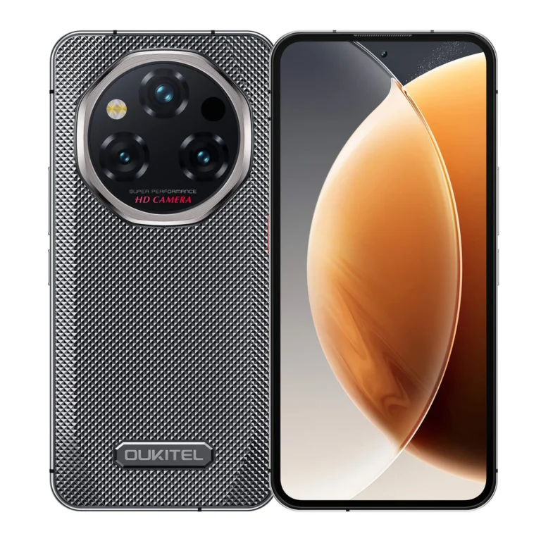 Telefon Mobil Oukitel WP210, Rosu, 5G, 6.7   FHD+ AMOLED, 36GB RAM (12GB + 24GB Extensibil), 512GB, 108MP, Android 15, Dimensity 8200, NFC, Incarcare Inversa, 8800mAh, 45W, Dual SIM