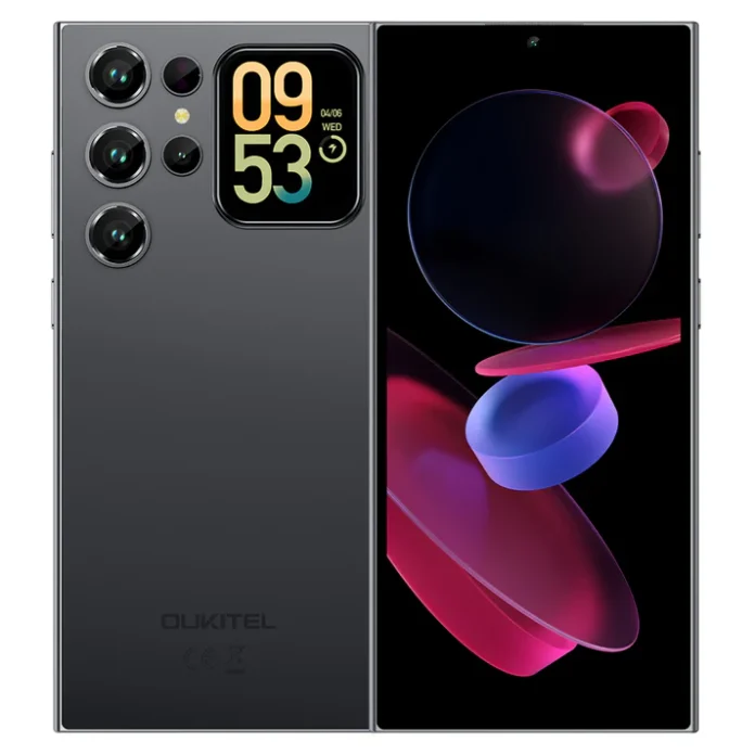 Telefon Mobil Oukitel C62 Pro, Roz, 4G, 6.88   HD+ IPS, 24GB RAM (8GB + 16GB Extensibili), 256GB ROM, 13MP, Android 15, 1.81   Ecran Secundar, NFC, 5150mAh, 18W, Dual SIM