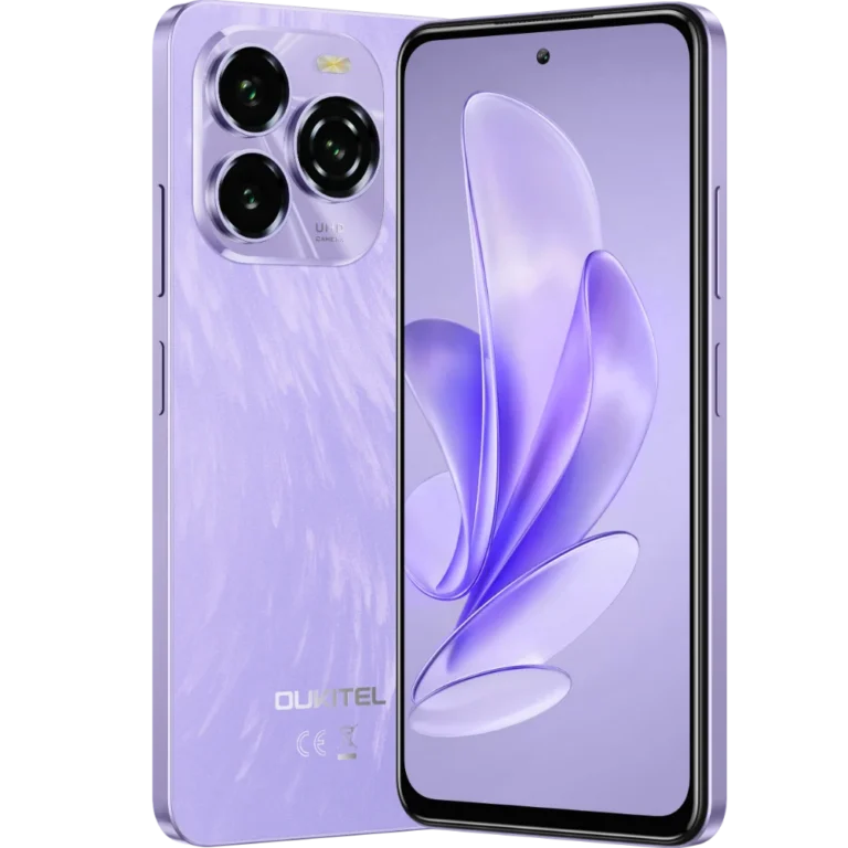Telefon mobil Oukitel C65 Argintiu, 4G, 6.7,  ³ HD+ 90Hz, 16GB RAM (4GB+12GB extensibili), 128GB ROM, Camera 50MP+8MP, Android 15,Octa-Core, 5150mAh, Dual SIM