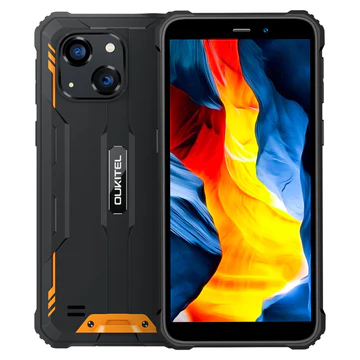 Telefon Mobil OUKITEL G2, Orange, 4G, 6   HD+, Android 14, 16GB RAM (4GB + 12GB RAM extensibil), 64GB ROM,Camera 13MP, 6300mAh, Dual SIM