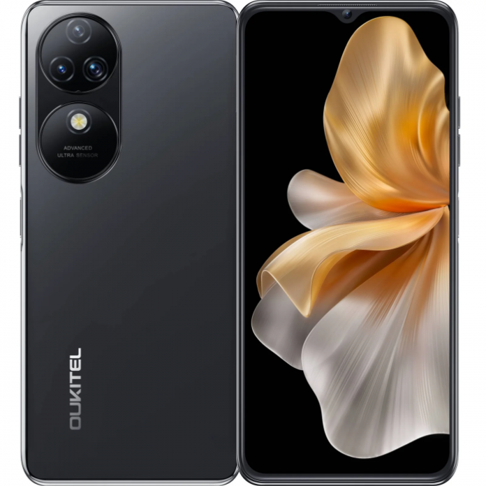 Telefon mobil Oukitel C38, White, 4G, 6.6   2K, 24GB RAM (6GB + 18GB extensibili), 256GB ROM, Android 13, MediaTek MT8788, 48MP+32MP, OTG, Amprenta, 5150mAh, Dual SIM