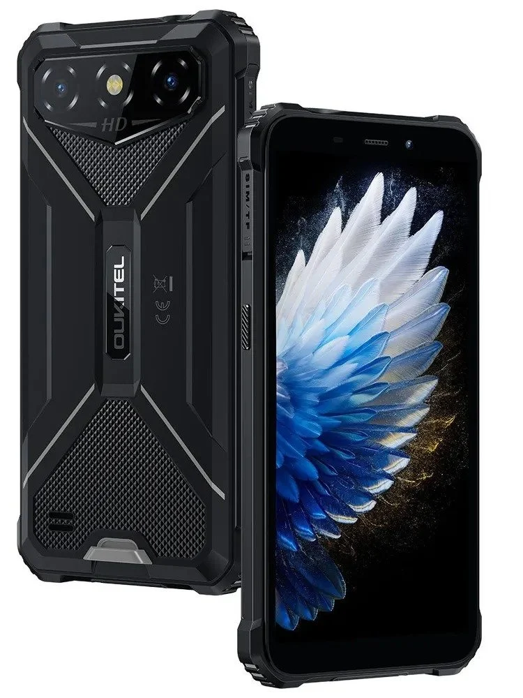 Telefon Mobil Oukitel G3, Verde, 4G, Ecran Waterdrop HD+ de 6  , 16GB RAM(4GB + 12GB Extensibili), 256GB ROM, 13MP, Android 14, MT6762, Face ID, Buton Personalizabil, 6300mAh, 10W, Dual SIM