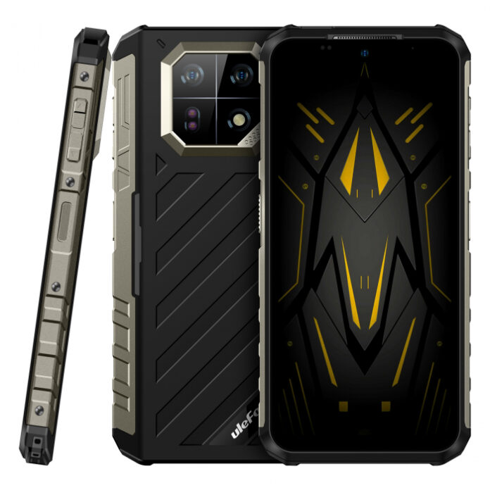 Telefon mobil Ulefone Armor 22 Verde, 4G, IPS 6.58   120Hz, 64MP, Night Vision, 16GB RAM (8GB + 8GB extensibili), 128GB ROM, Helio G96, NFC, Dual SIM