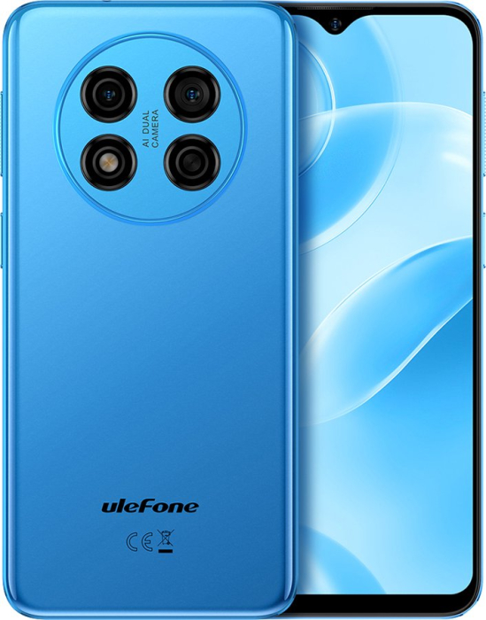 Telefon Mobil Ulefone Note 15, Violet, 3G, Ecran 6.22   HD+, 2GB RAM, 32GB ROM, Camera 8MP, Baterie 4000mAh, Android 12 Go, Face Unlock, Dual SIM