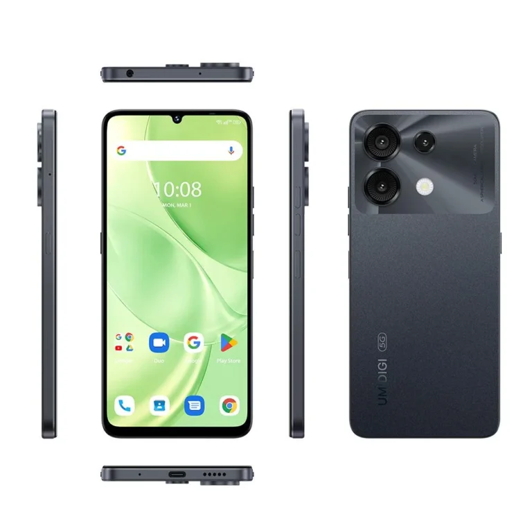 Telefon mobil UMIDIGI G9, Verde, 5G, 6.57   90Hz, 12GB RAM (6GB + 6GB extensibili), 128GB ROM, Android 14,  50MP Ultra-Clear Triple Camera, 5000mAh, Dual SIM
