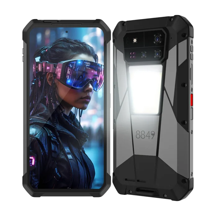 Telefon mobil Unihertz 8849 Tank 4 Pro, 5G, Proiector video, Vedere nocturna, 6.73   3K AMOLED 120Hz, 50MP, 32GB RAM(16GB+16GB extensibili), 512GB ROM, Android 14, MTK 8300, 11600mAh, 120W, Dual SIM