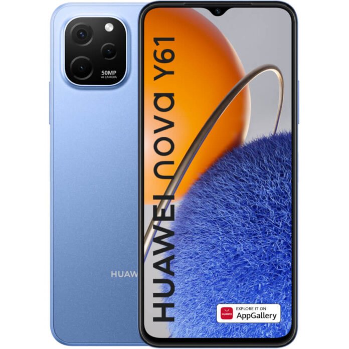 Telefon mobil Huawei nova Y61, 64 GB, 4 GB RAM, Sapphire Blue Telefon mobil Huawei nova Y61, 64 GB, 4 GB RAM, Sapphire Blue