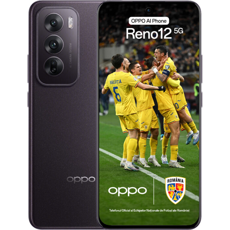 Telefon mobil OPPO Reno12 5G, 256GB, 12GB RAM, Dual SIM, Black Brown