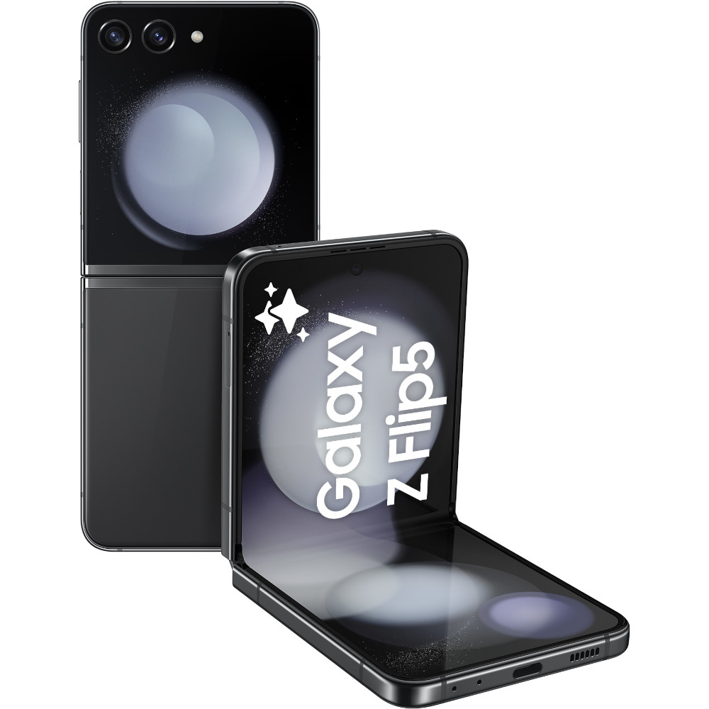 Telefon mobil Samsung Galaxy Z Flip5 5G, 256GB, 8GB RAM, Graphite Telefon mobil Samsung Galaxy Z Flip5 5G, 256GB, 8GB RAM, Graphite
