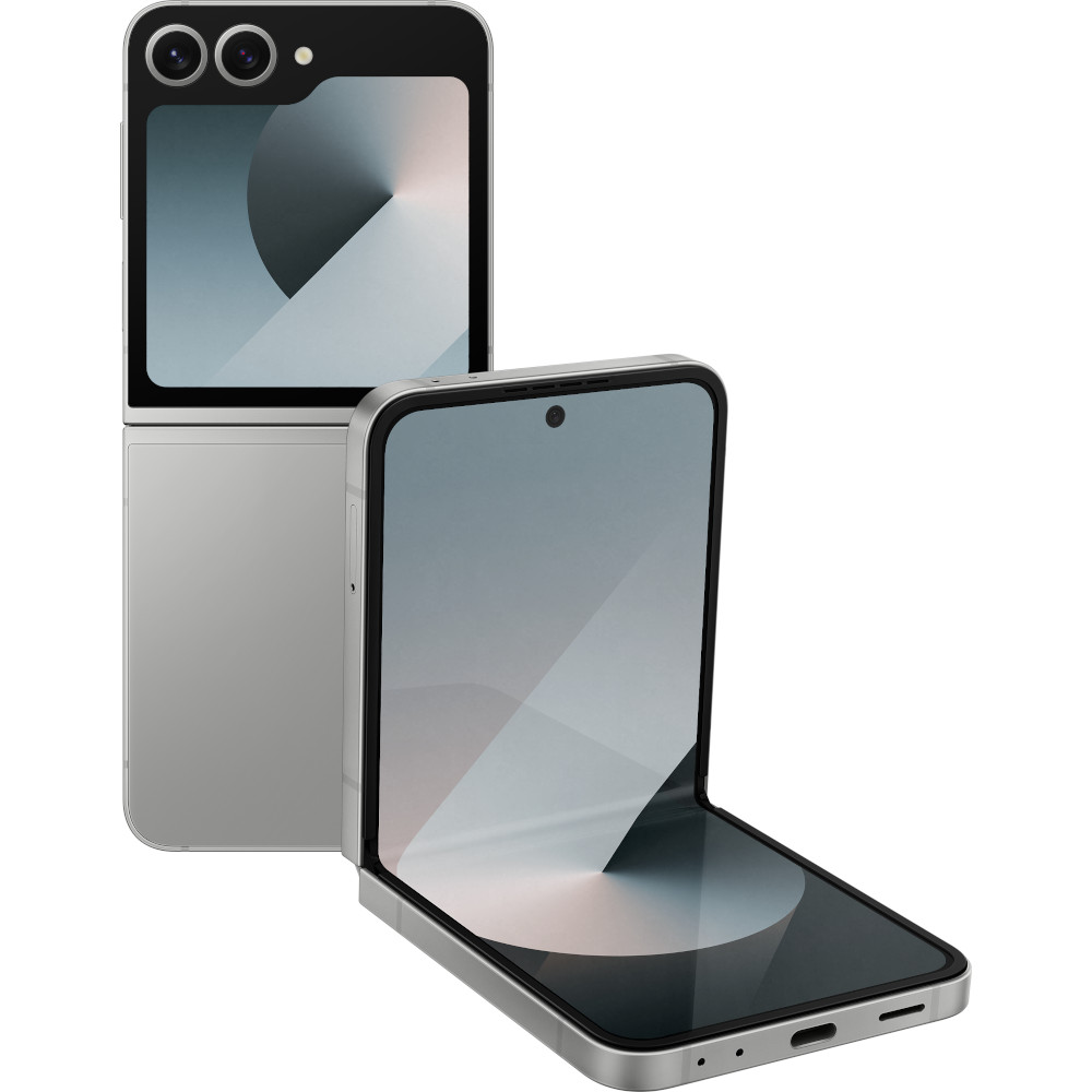 Telefon mobil Samsung Galaxy Z Flip6 5G, 512GB, 12GB RAM, Silver Shadow Telefon mobil Samsung Galaxy Z Flip6 5G, 512GB, 12GB RAM, Silver Shadow