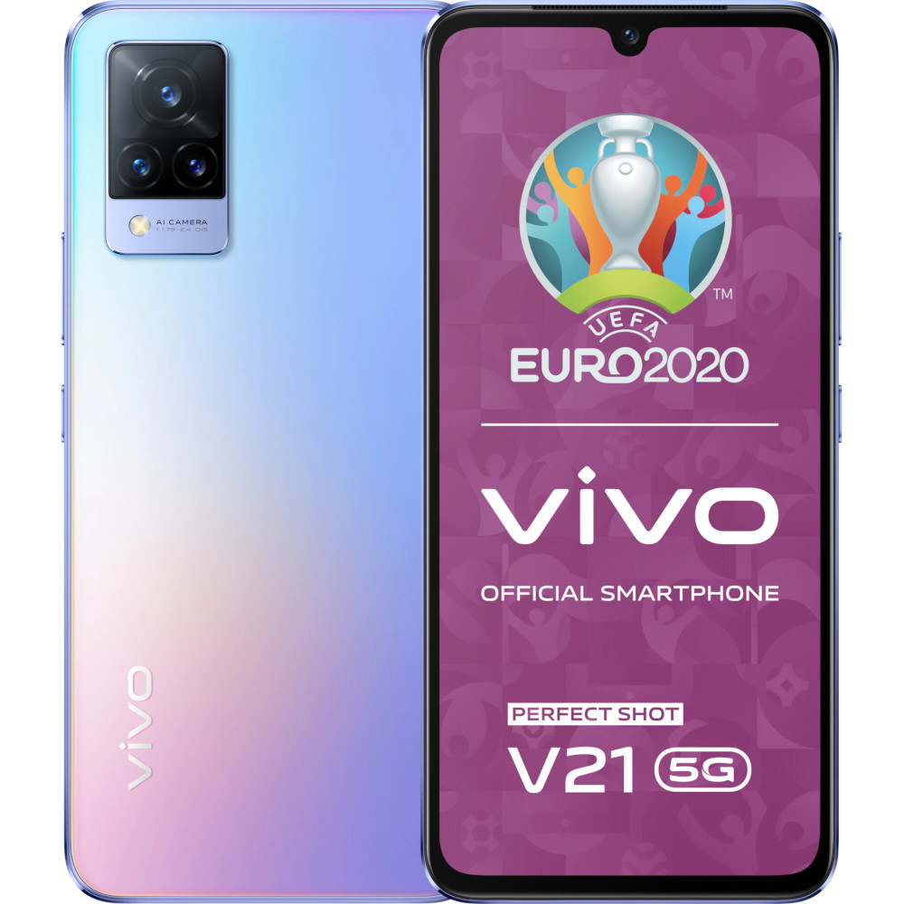Telefon mobil Vivo V21, 5G, 128GB, 8 GB RAM, Dual SIM, Sunset Dazzle Telefon mobil Vivo V21, 5G, 128GB, 8 GB RAM, Dual SIM, Sunset Dazzle