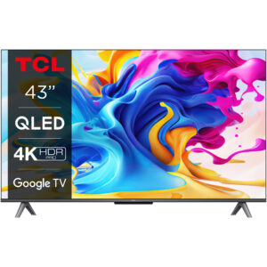 Televizor Smart QLED TCL 43C645, Smart Google TV, 108 cm, Ultra HD 4K, Clasa G Televizor Smart QLED TCL 43C645, Smart Google TV, 108 cm, Ultra HD 4K, Clasa G