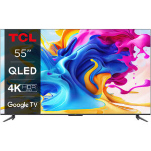 Televizor Smart QLED TCL 55C645, 139 cm, Smart Google TV, Ultra HD 4K, Clasa G Televizor Smart QLED TCL 55C645, 139 cm, Smart Google TV, Ultra HD 4K, Clasa G