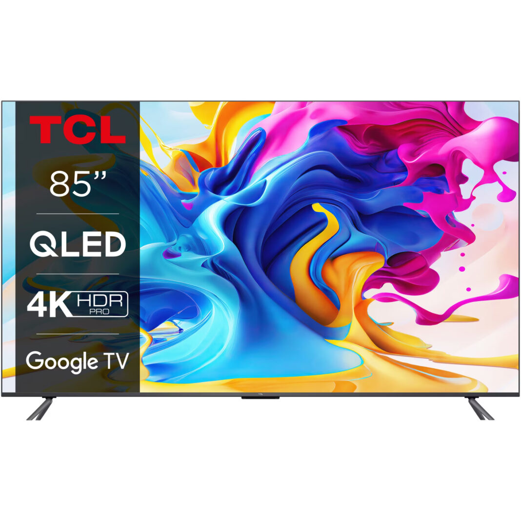 Televizor Smart QLED TCL 85C645, 214 cm, Smart Google TV, Ultra HD 4K, Clasa G Televizor Smart QLED TCL 85C645, 214 cm, Smart Google TV, Ultra HD 4K, Clasa G