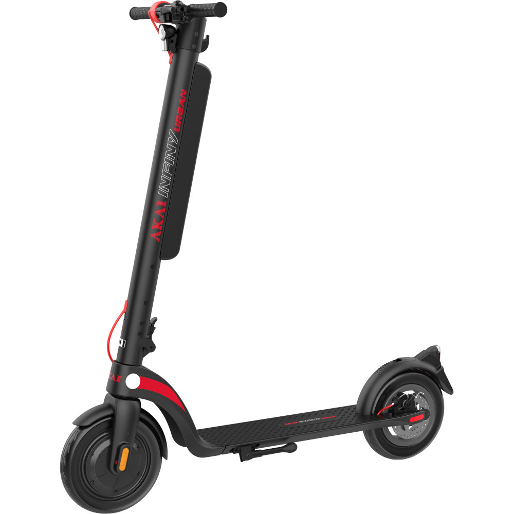 Trotineta electrica Akai Infiny Urban, Baterie detasabila, Autonomie pana la 45 Km, motor 350 W, Frana Disc, Negru Trotineta electrica Akai Infiny Urban, Baterie detasabila, Autonomie pana la 45 Km, motor 350 W, Frana Disc, Negru