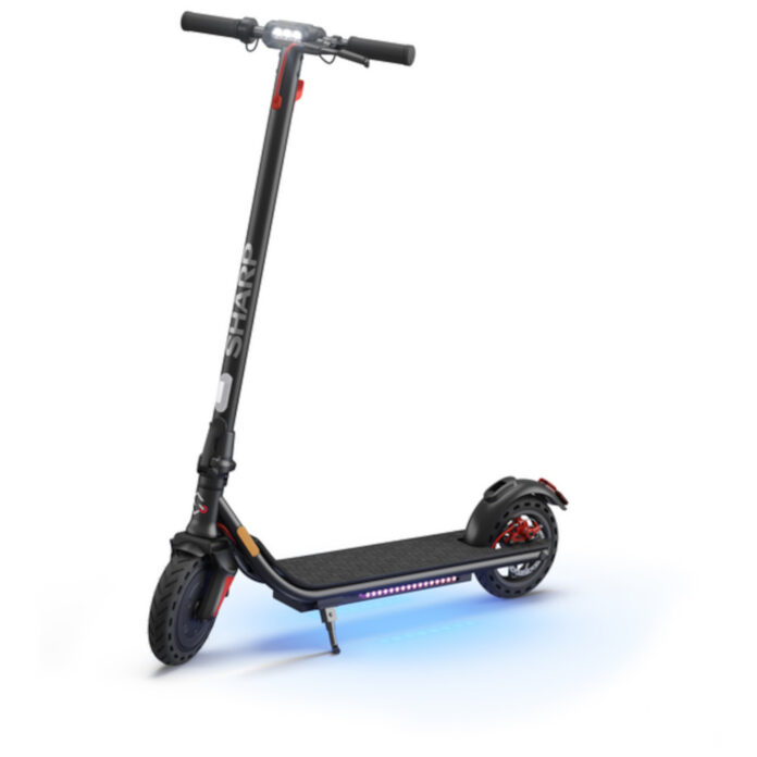Trotineta electrica SHARP KS1AEU-B, 350W, Autonomie 20 Km, 25 Km/h, Negru