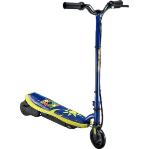 Trotineta electrica VR46 Kiddy, 120W, Autonomie 10km, Albastru-Galben Trotineta electrica VR46 Kiddy, 120W, Autonomie 10km, Albastru-Galben