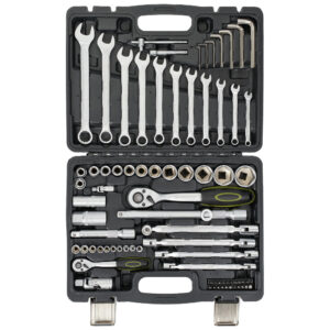 Trusa multifunctionala 77 piese Heinner CTSM016, Capete Chei Tubulare 10-32mm, Material Chrome Vanadium Trusa multifunctionala 77 piese Heinner CTSM016, Capete Chei Tubulare 10-32mm, Material Chrome Vanadium