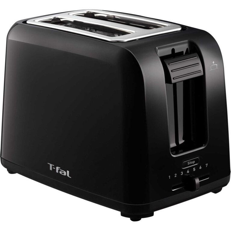 Prajitor de paine Tefal Vita TT1A1830, 800 W, fante cu latime variabila, maner inteligent, tava detasabila pentru firimituri, plastic, negru