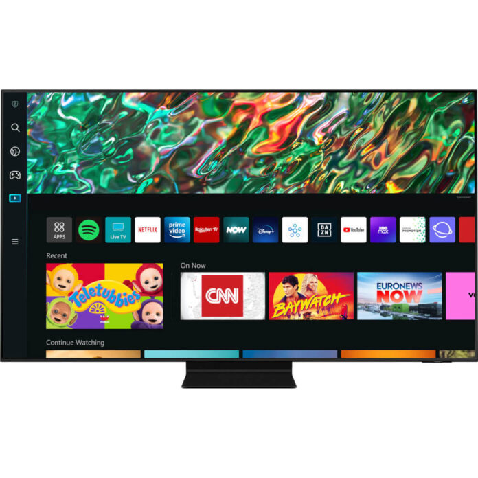 Televizor Smart QLED, Samsung 55QN90B, 138 cm, Ultra HD 4K, HDMI, USB, FreeSync, Clasa F Televizor Smart QLED, Samsung 55QN90B, 138 cm, Ultra HD 4K, HDMI, USB, FreeSync, Clasa F