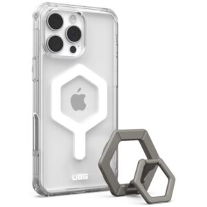 UAG Husa Plyo Magsafe iPhone 16 Pro Max Ice White Titanium Stand UAG Husa Plyo Magsafe iPhone 16 Pro Max Ice White Titanium Stand