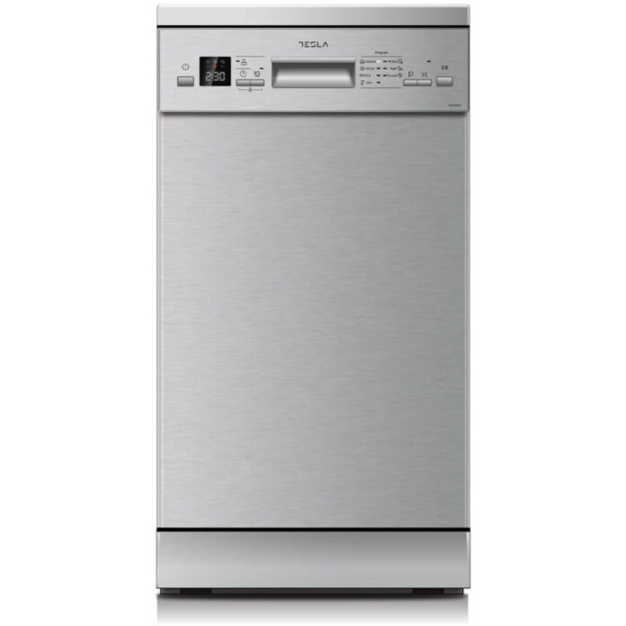 Masina de spalat vase Tesla WD490MX, 10 seturi, 7 programe, Clasa E, Argintiu