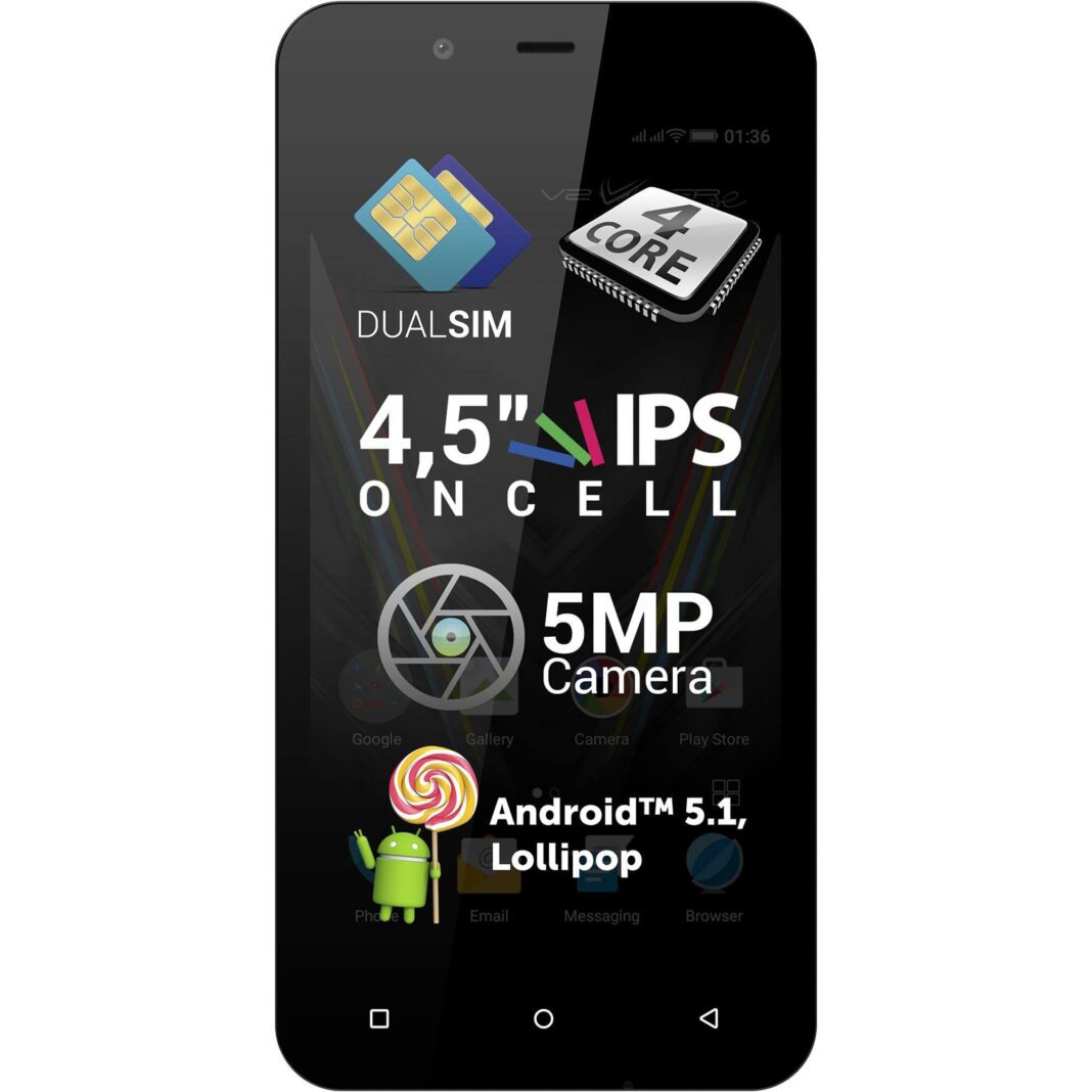 Telefon mobil Allview V2 Viper E, 8GB, Dual SIM, Alb