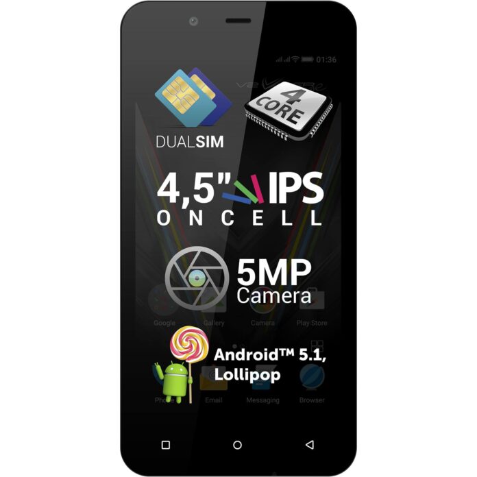 Telefon mobil Allview V2 Viper E, 8GB, Dual SIM, Alb