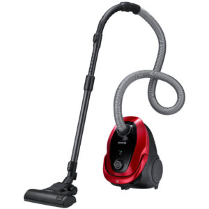 Aspirator cu sac Samsung VC07M25E0WR/GE, 750 W, 2.5 L, 28 kWh/an, Clasa A, Nivel zgomot 79 dB, Advanced Allergen Filtration, Accesoriu 2-in-1, Roti de cauciuc, Rosu Aspirator cu sac Samsung VC07M25E0WR/GE, 750 W, 2.5 L, 28 kWh/an, Clasa A, Nivel zgomot 79 dB, Advanced Allergen Filtration, Accesoriu 2-in-1, Roti de cauciuc, Rosu