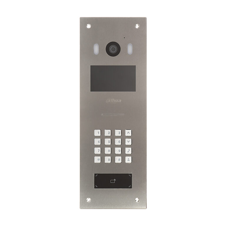 Videointerfon de exterior IP Dahua VTO6521K, 2 MP, IC card, PIN, cod QR, deblocare de la distanta, 20.000 utilizatori, aparent/ingropat
