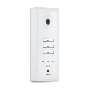 Videointerfon de exterior Electra VPM.03S03.ELWH4, RFID, 3 familii, aparent, 4 fire Videointerfon de exterior Electra VPM.03S03.ELWH4, RFID, 3 familii, aparent, 4 fire