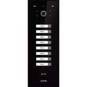 Videointerfon de exterior Electra VPU.08F03.ELBTL, 8 familii, 800 LTV, RFID, incastrat, negru Videointerfon de exterior Electra VPU.08F03.ELBTL, 8 familii, 800 LTV, RFID, incastrat, negru