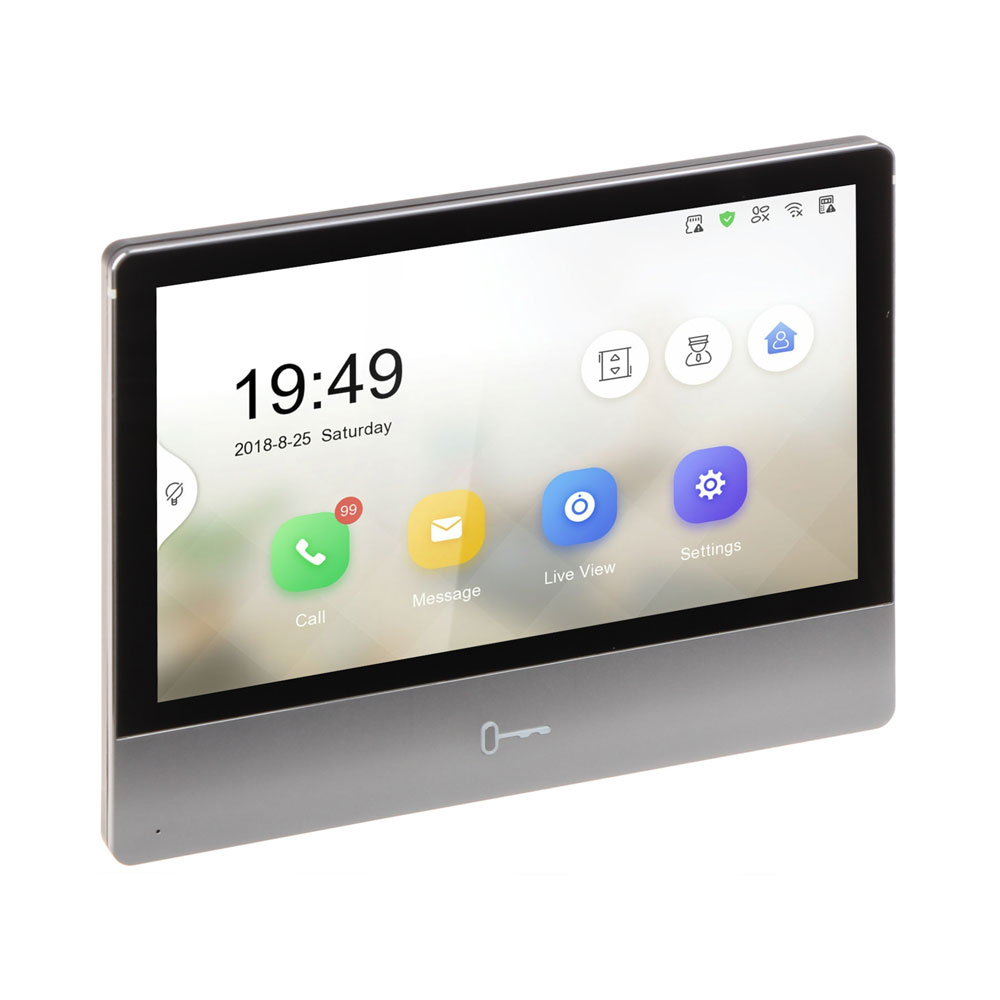 Videointerfon de interior HIKVISION DS-KH8350-WTE1, 7 inch, aparent, 128 MB Videointerfon de interior HIKVISION DS-KH8350-WTE1, 7 inch, aparent, 128 MB