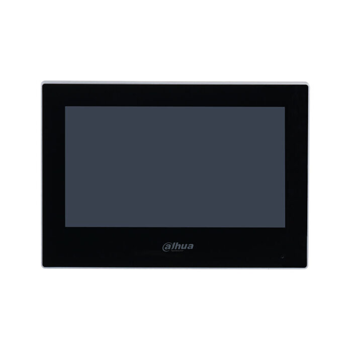 Videointerfon de interior IP Dahua VTH2621G-WP, 7 inch, PoE, aparent, negru