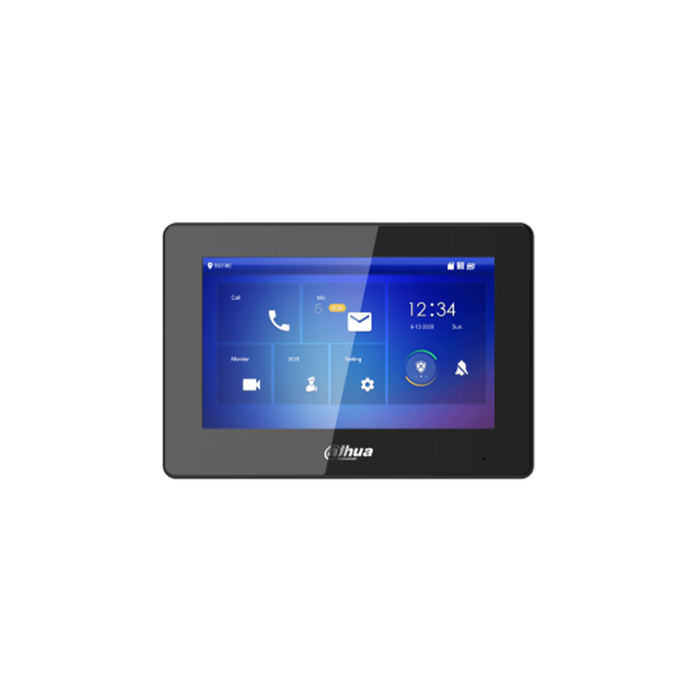 Videointerfon de interior IP Dahua VTH5421HW, 7 inch, aparent, PoE, alb, slot card Videointerfon de interior IP Dahua VTH5421HW, 7 inch, aparent, PoE, alb, slot card