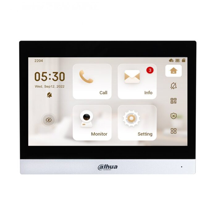 Videointerfon de interior IP WIFI Dahua VTH8642KMS, 10 inch, aparent, slot card, 2-wire Videointerfon de interior IP WIFI Dahua VTH8642KMS, 10 inch, aparent, slot card, 2-wire