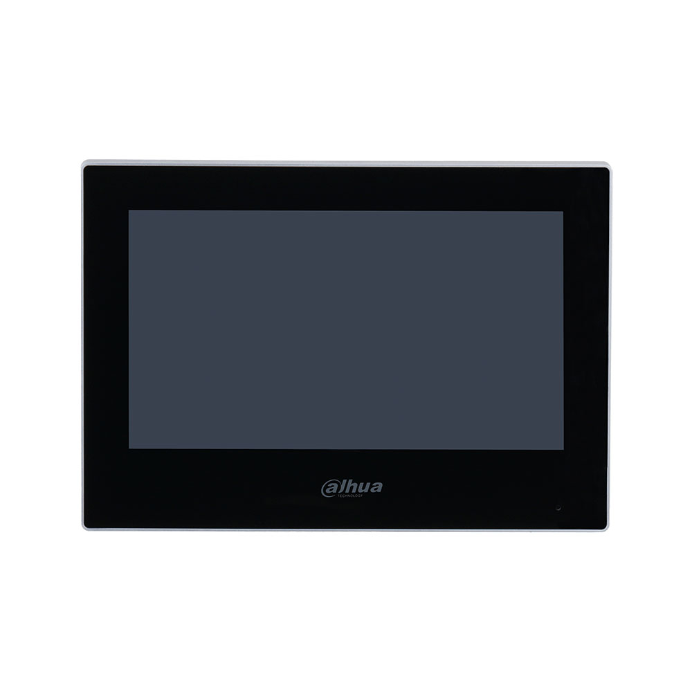 Videointerfon de interior IP Dahua VTH2621G-P, 7 inch, PoE, aparent, negru