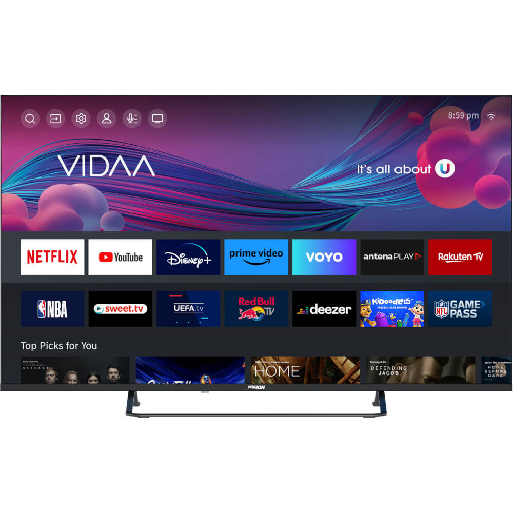 Televizor Smart LED Vision Touch VTTV A434KVS, Ultra HD 4K, 109 cm, Clasa F Televizor Smart LED Vision Touch VTTV A434KVS, Ultra HD 4K, 109 cm, Clasa F