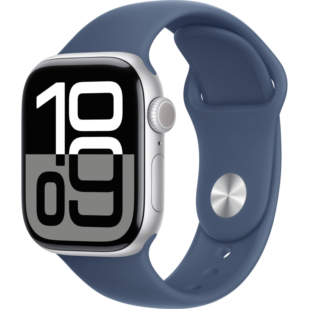 Apple Watch Series 10 , GPS, 42mm Silver Aluminium Case, Denim Sport Band, M/L Apple Watch Series 10 , GPS, 42mm Silver Aluminium Case, Denim Sport Band, M/L