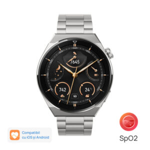 Smartwatch Huawei Watch GT 3 Pro, Titanium Case, Light Titanium Strap Smartwatch Huawei Watch GT 3 Pro, Titanium Case, Light Titanium Strap