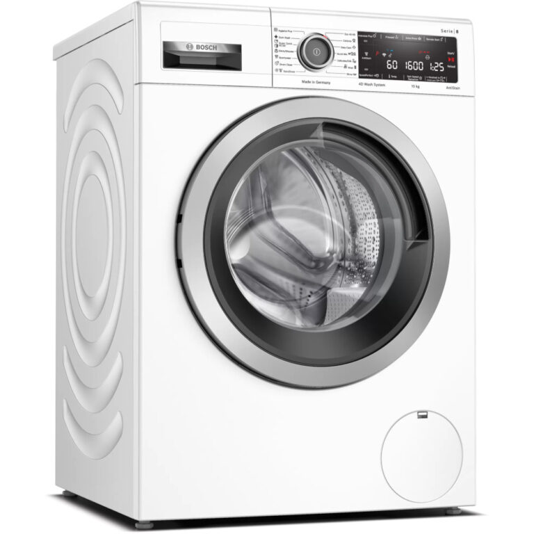 Masina de spalat rufe Bosch WAX32MH1BY, 1600 RPM, 10 kg, Speed Perfect, Home Connect, AquaStop, Drum Clean, EcoSilence Drive, Activewater Plus, Anti-Pete, Alb, Clasa B