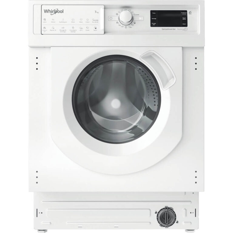 Masina de spalat rufe cu uscator incorporabila Whirlpool BI WDWG 751482 EU N, 1400 RPM, 7 kg spalare, 5 kg uscare, Clasa D/E