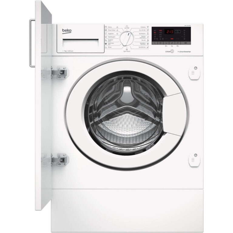 Masina de spalat rufe incorporabila Beko WITC 7612 B0W, 1200 RPM, 7 kg, Motor ProSmart Inverter, Silent Tech, Clasa C